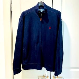 Polo Ralph Lauren Blue Long Sleeve with Full Zip Size XL
